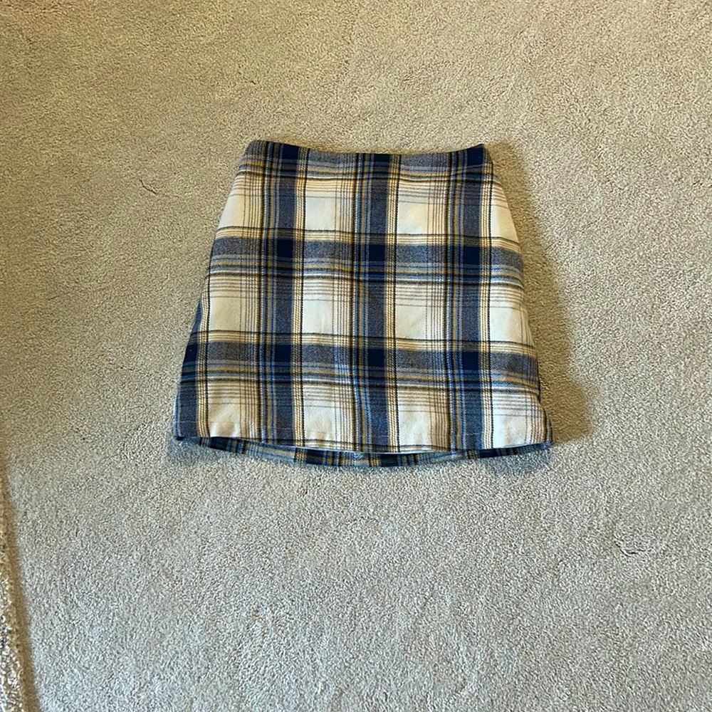 COPY - Francesca’s Blue Plaid Skirt